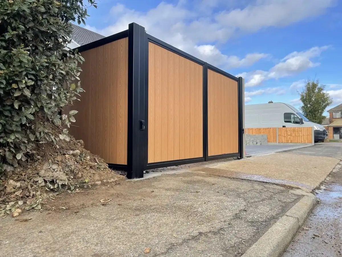 New sliding driveway gate in Grays